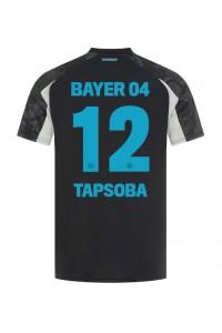 Bayer Leverkusen Edmond Tapsoba #12 Jalkapallovaatteet Kolmaspaita 2024-25 Lyhythihainen